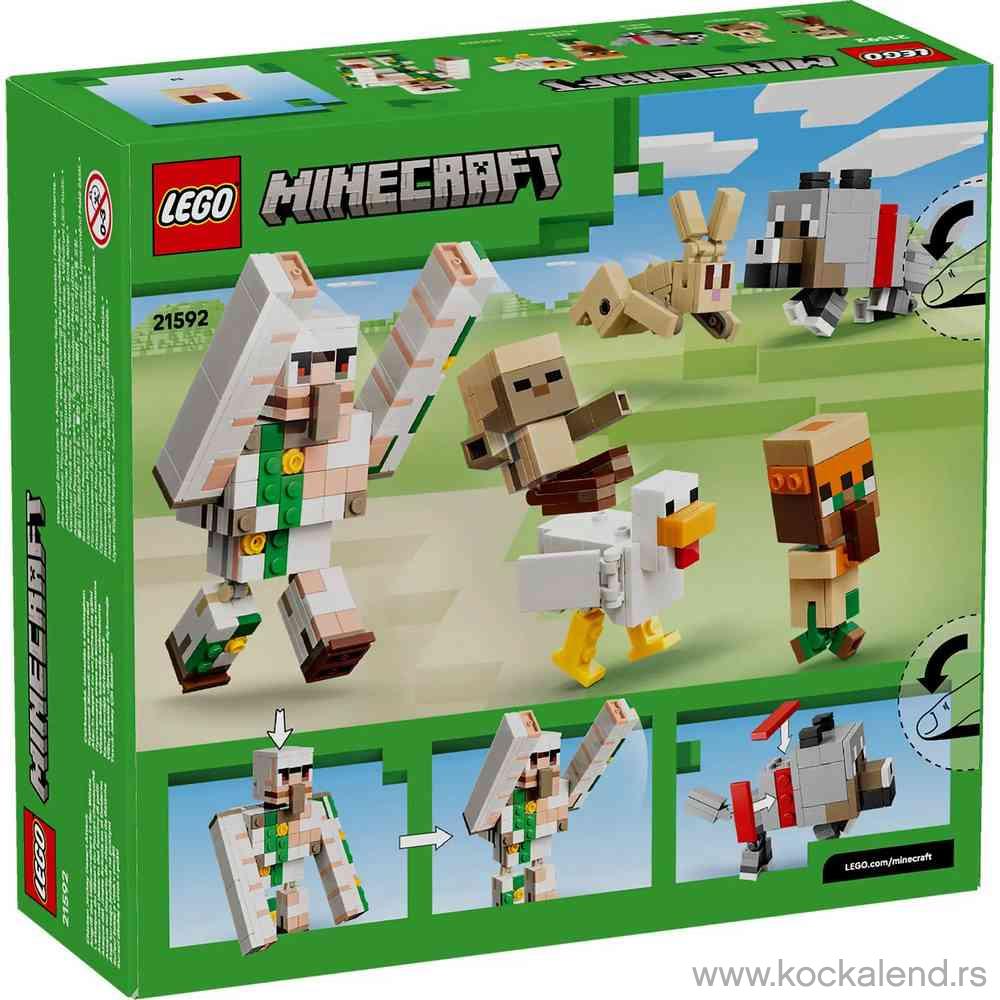 LEGO MINECRAFT CHICKEN JOCKEY DESERT ATTACK 