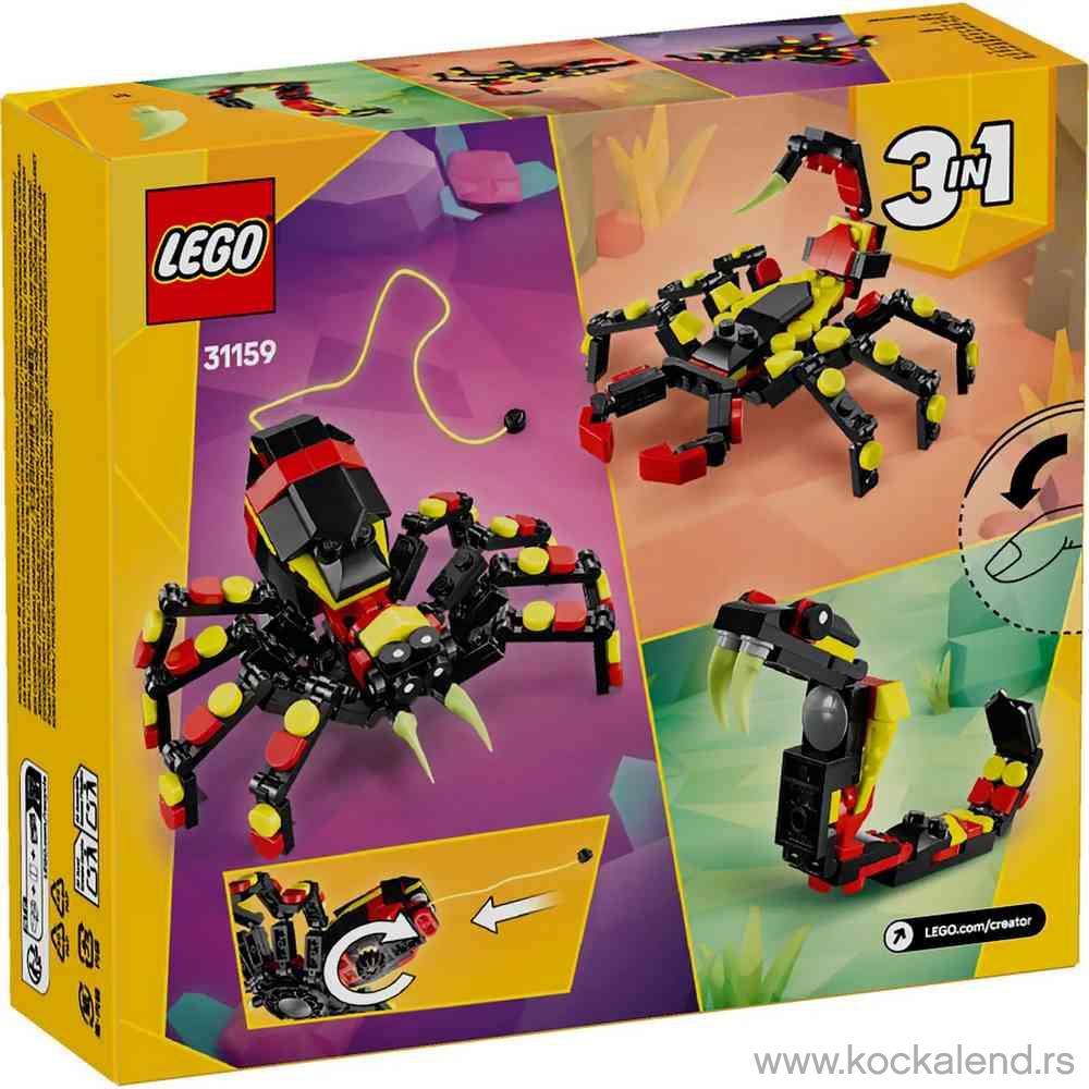 LEGO CREATOR WILD ANIMALS  SURPRISING SPIDER 