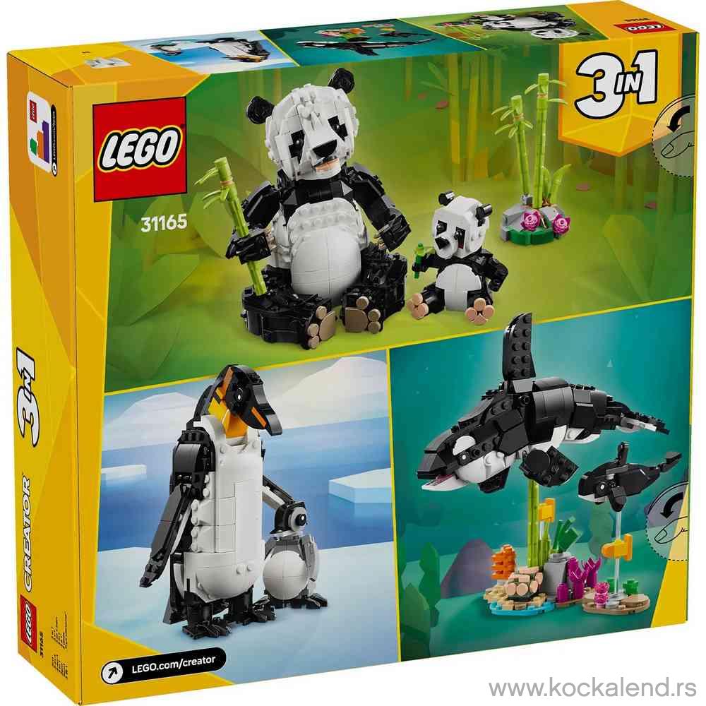 LEGO CREATOR WILD ANIMALS  PANDA FAMILY 