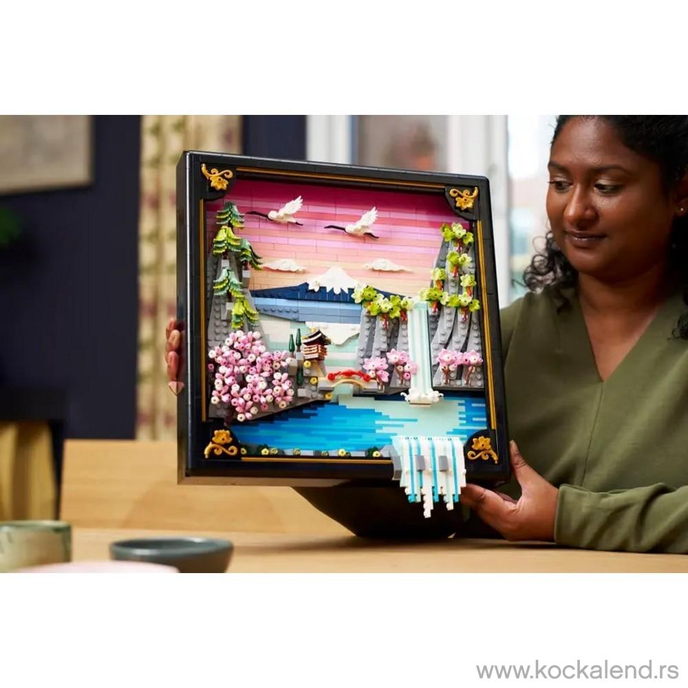 LEGO ART JAPANESE CHERRY BLOSSOM LANDSCAPE 