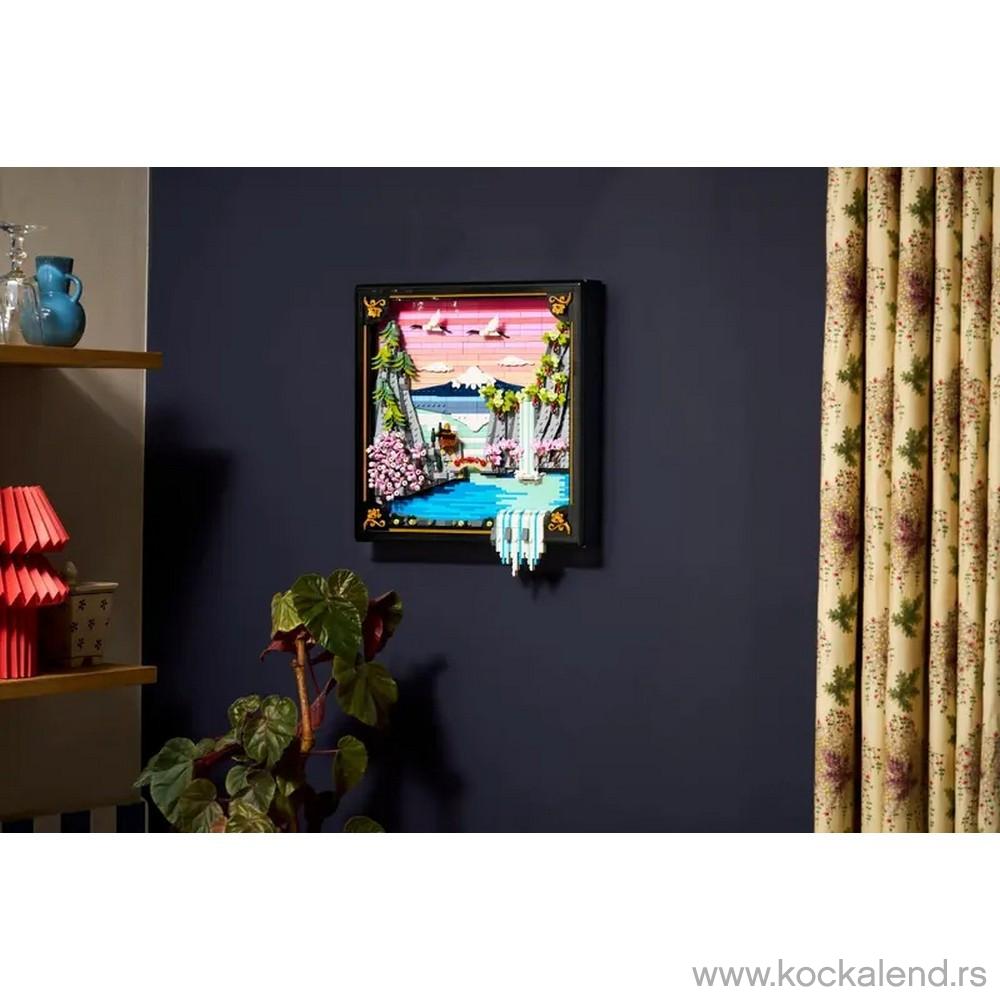 LEGO ART JAPANESE CHERRY BLOSSOM LANDSCAPE 