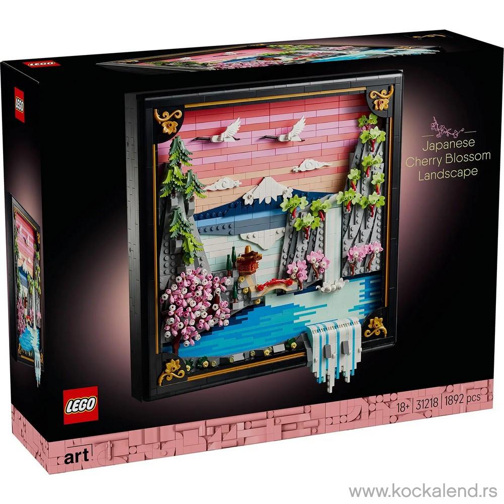 LEGO ART JAPANESE CHERRY BLOSSOM LANDSCAPE 