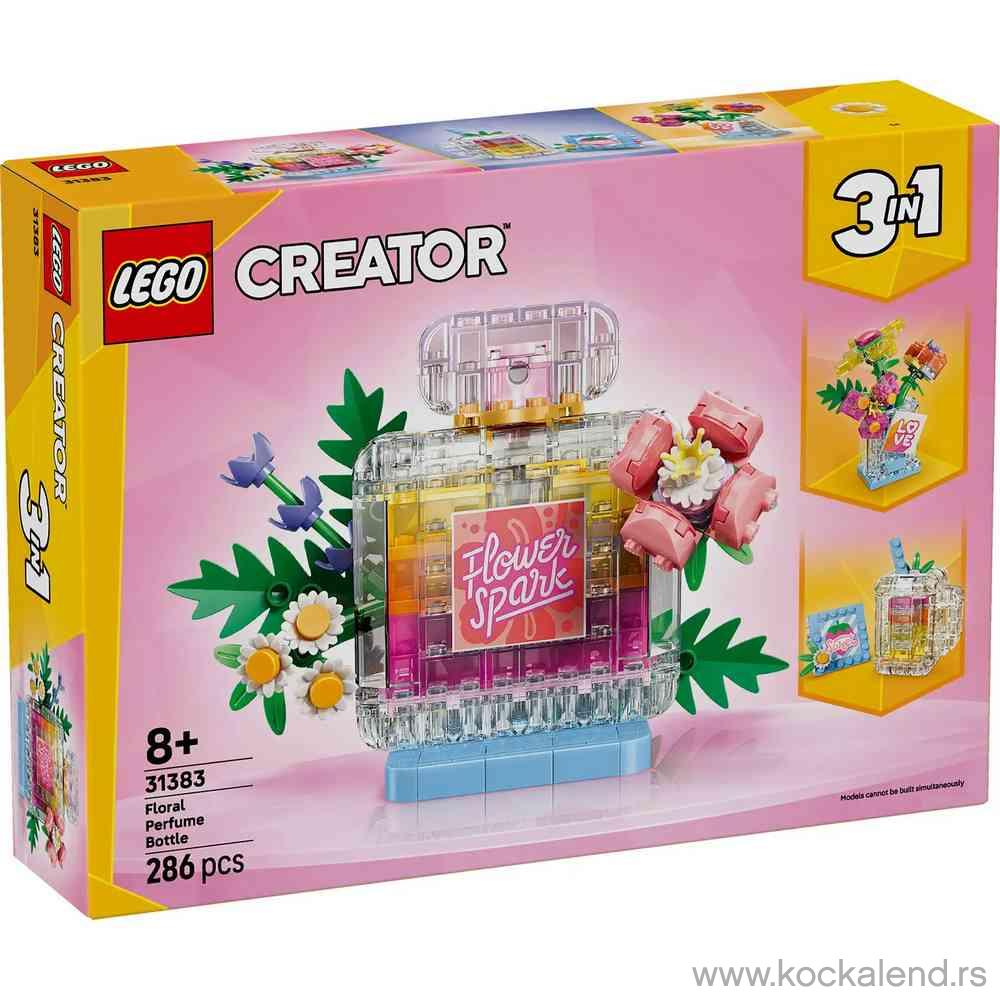 LEGO CREATOR FLORAL DECOR PERFUME BOTTLE 