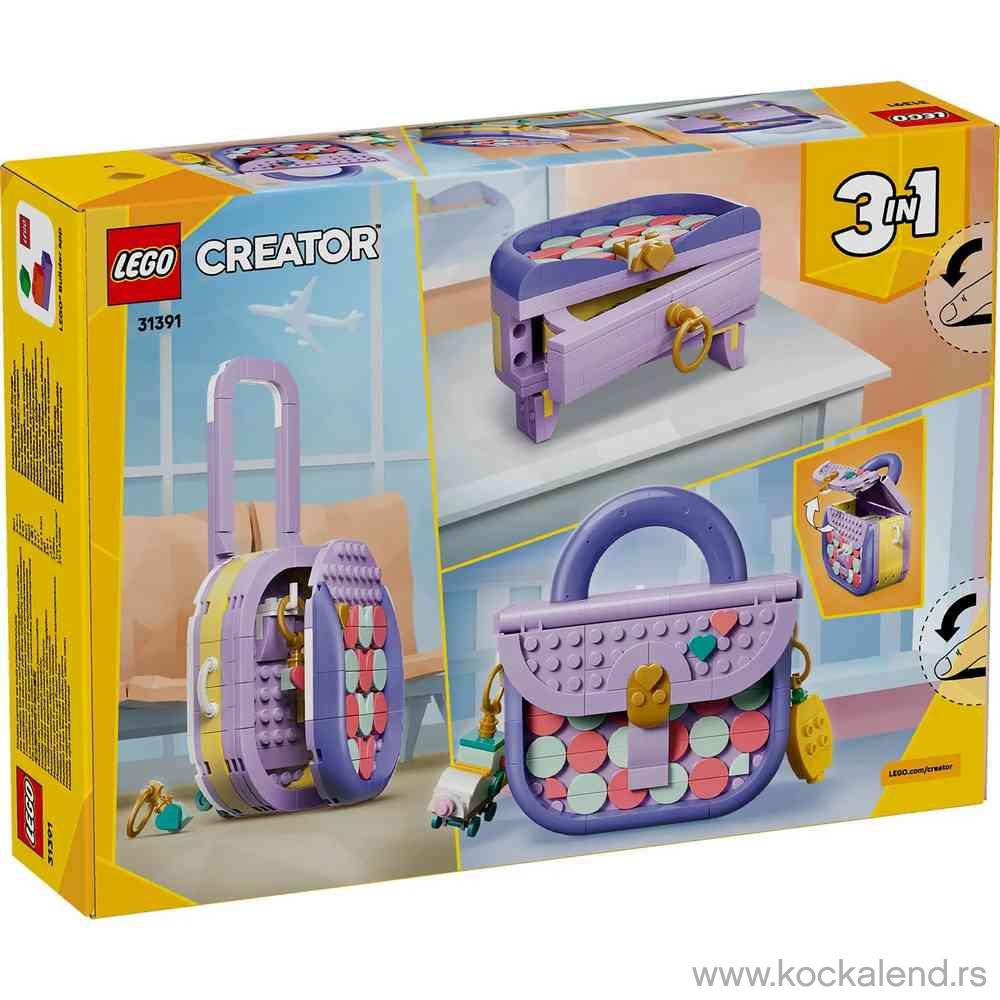 LEGO CREATOR ART FASHION BAG WITH STORAGE 