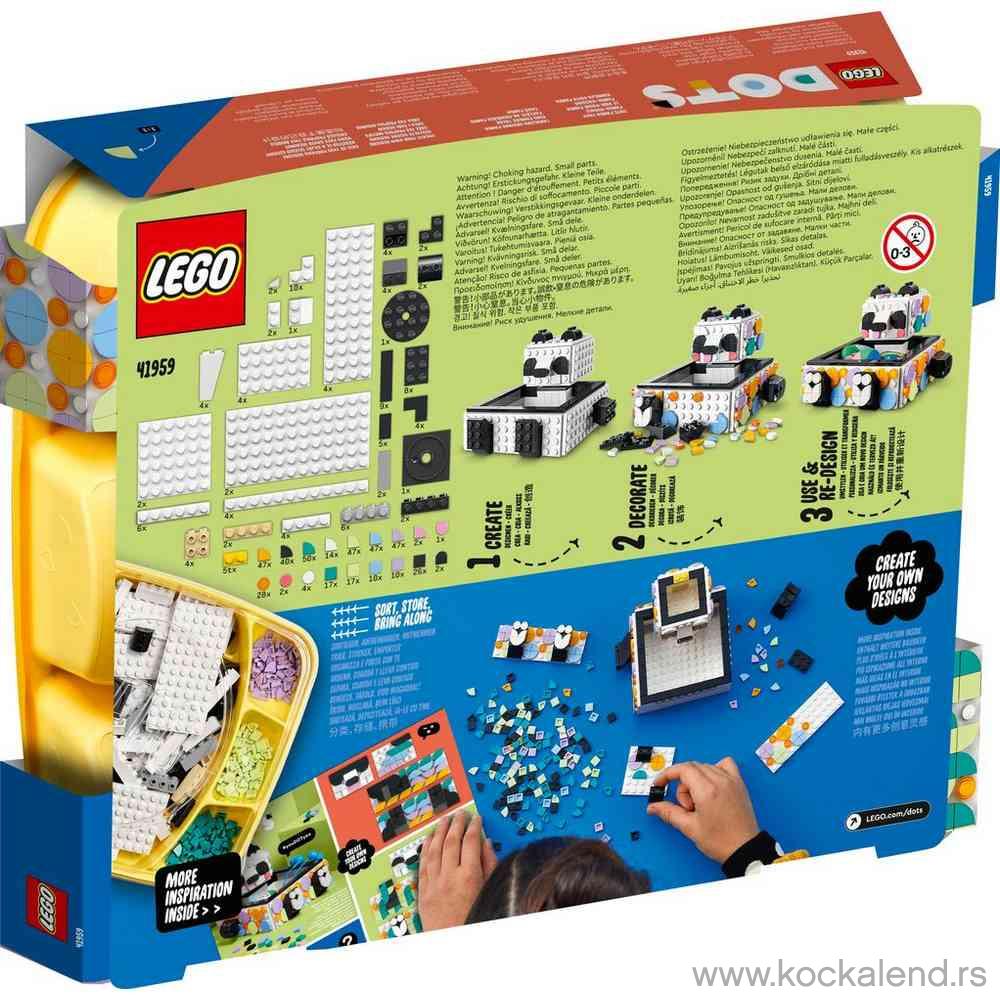 LEGO DOTS CUTE PANDA TRAY 