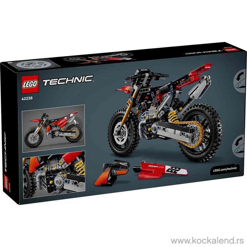 LEGO TECHNIC DUCATI DESMO450 MX FACTORY MOTORCYCLE 