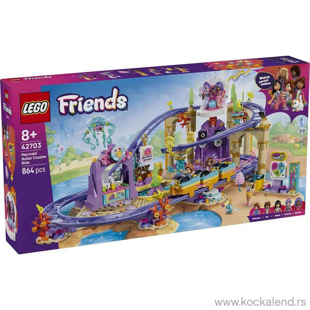 LEGO FRIENDS MERMAID ROLLER COASTER RIDE 