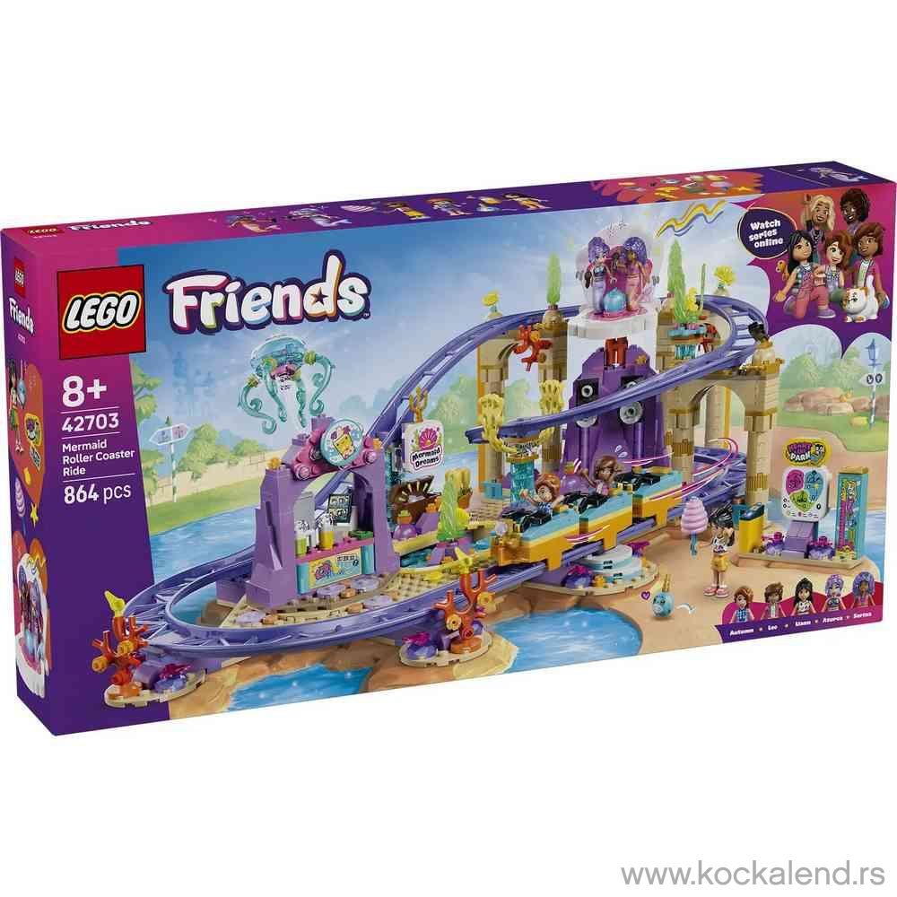 LEGO FRIENDS MERMAID ROLLER COASTER RIDE 