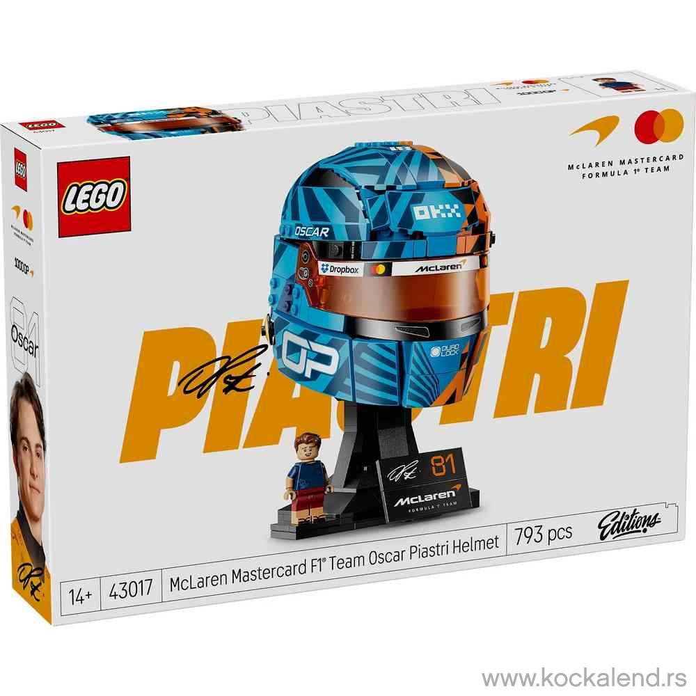 LEGO EDITIONS SPORT MC LAREN OSCAR PIASTRI HELMET 