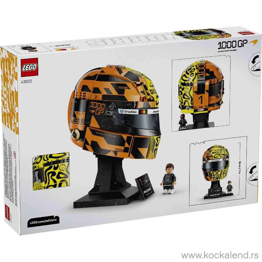 LEGO EDITIONS SPORT F1 LANDO NORRIS HELMET 