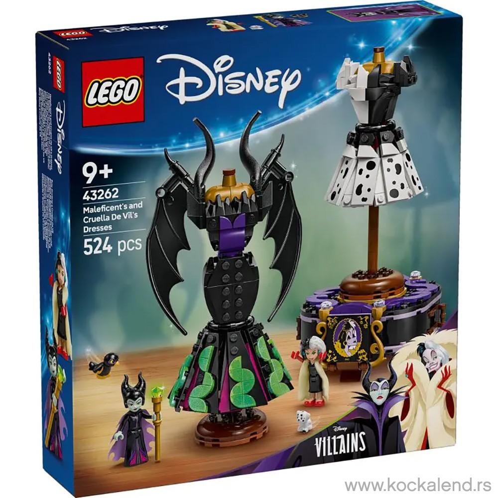 LEGO DISNEY CLASSIC MALEFICENTS AND CRUELLA DE VILS DRESSE 
