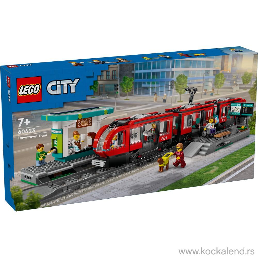 LEGO CITY DOWNTOWN STREETCAR AND STATION 