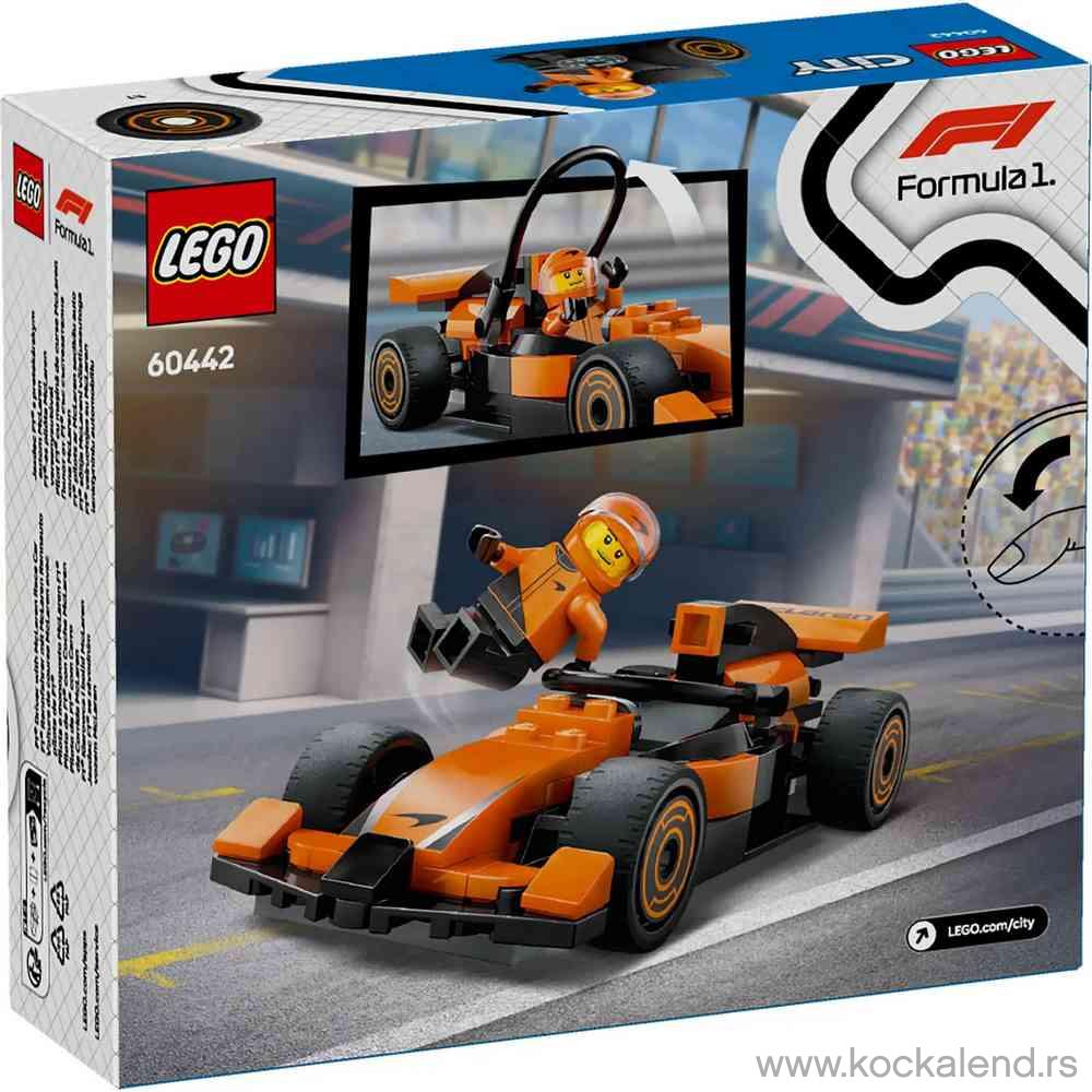 LEGO CITY F1 DRIVER WITH MCLAREN RACE CAR 