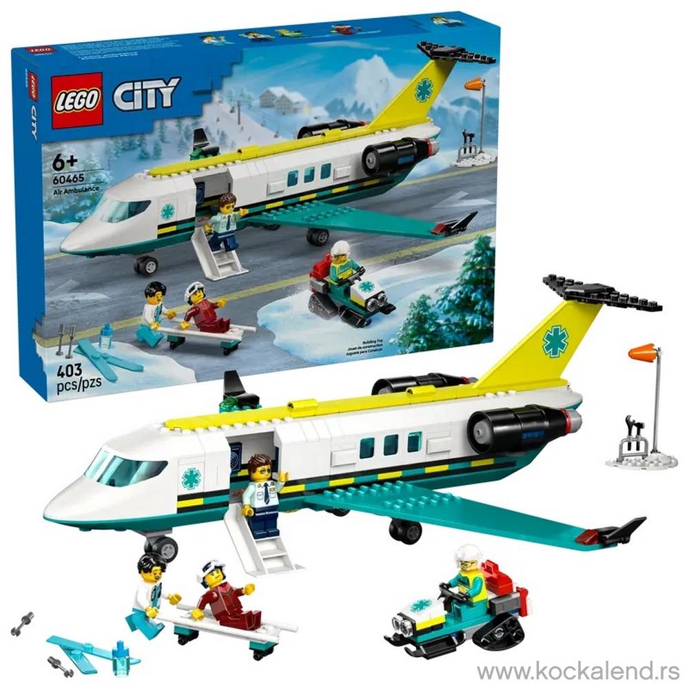 LEGO CITY EMERGENCY AIR AMBULANCE AIRPLANE 