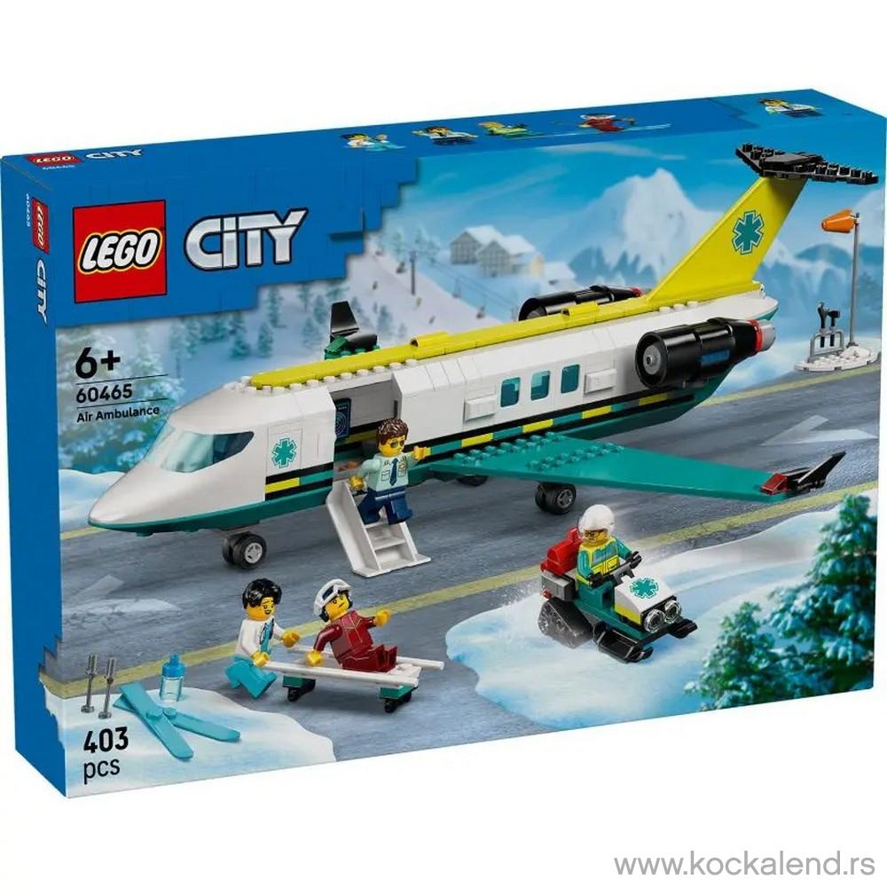 LEGO CITY EMERGENCY AIR AMBULANCE AIRPLANE 