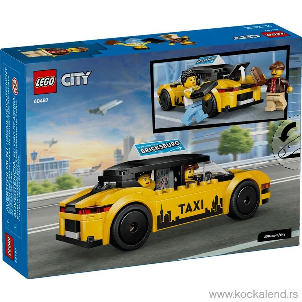 LEGO CITY YELLOW TAXI 