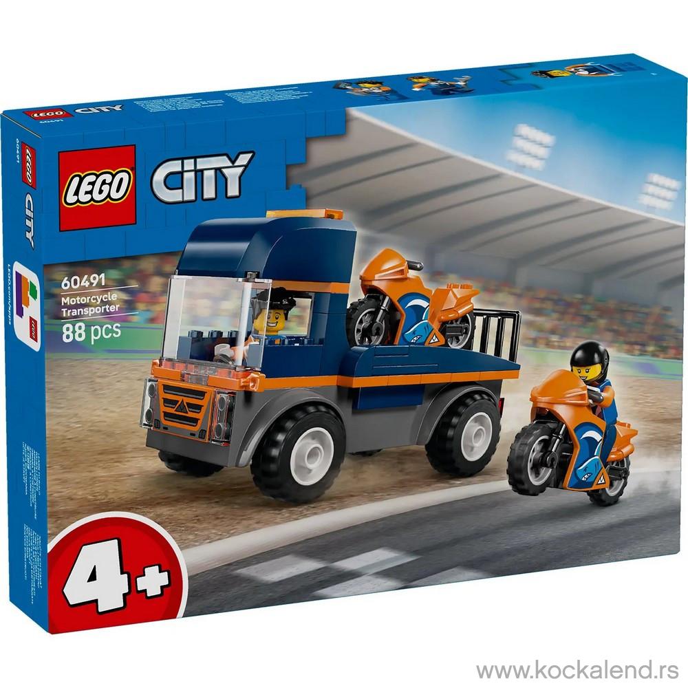 LEGO CITY MOTORCYCLE TRANSPORTER 