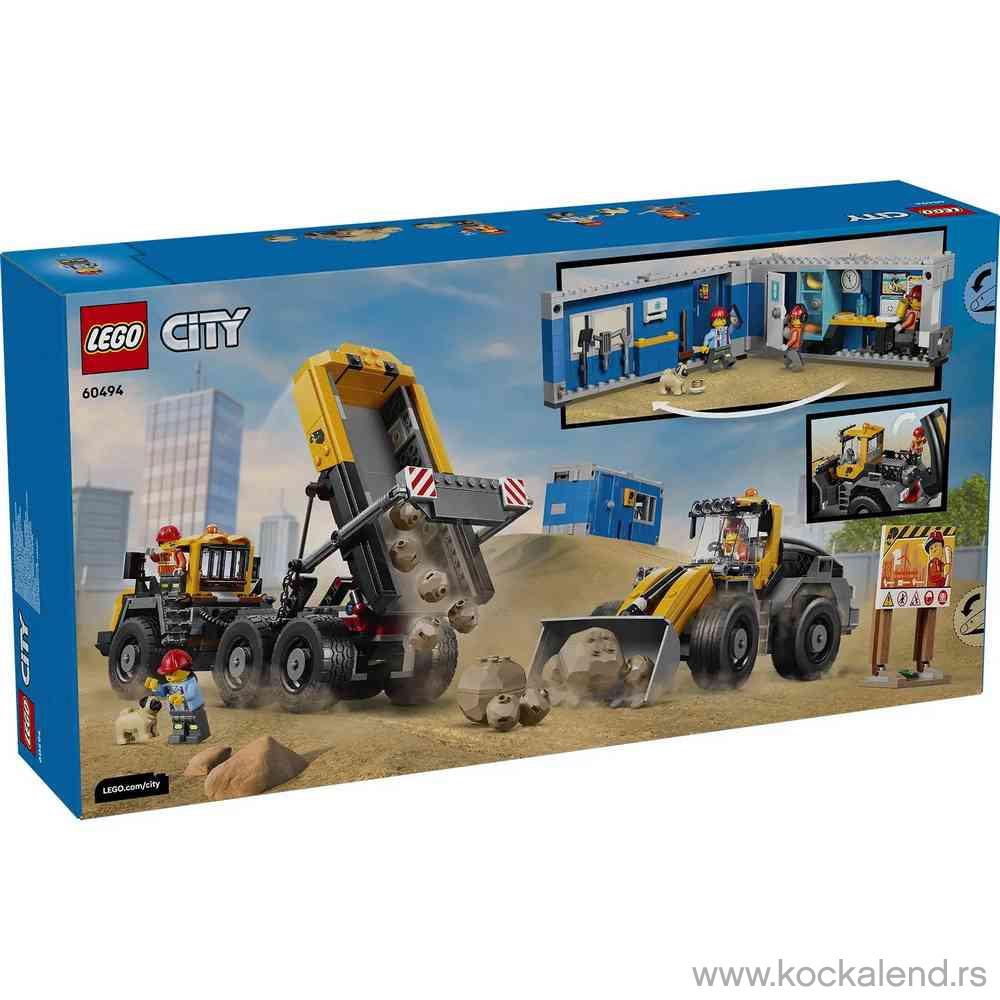LEGO CITY DUMP TRUCK˙ AND˙ FRONT END LOADER 