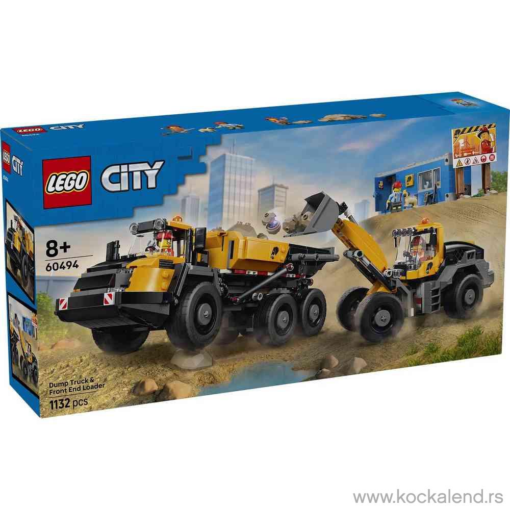LEGO CITY DUMP TRUCK˙ AND˙ FRONT END LOADER 