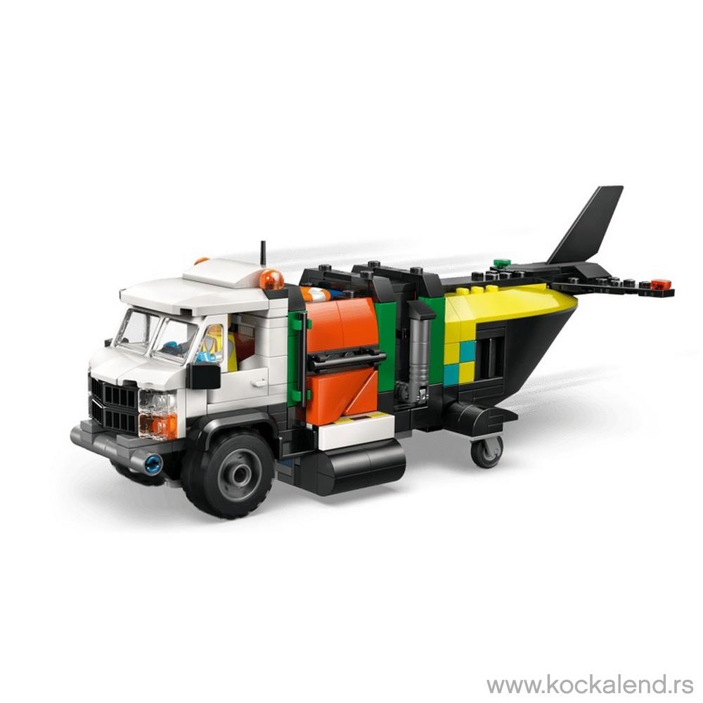LEGO CITY AIRPLANE, SERVICE TRUCK  AND  HANGAR 