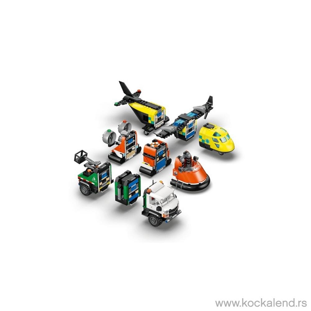 LEGO CITY AIRPLANE, SERVICE TRUCK  AND  HANGAR 