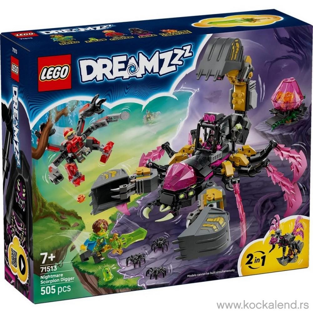 LEGO DREAMZZZ NIGHTMARE SCORPION DIGGER 