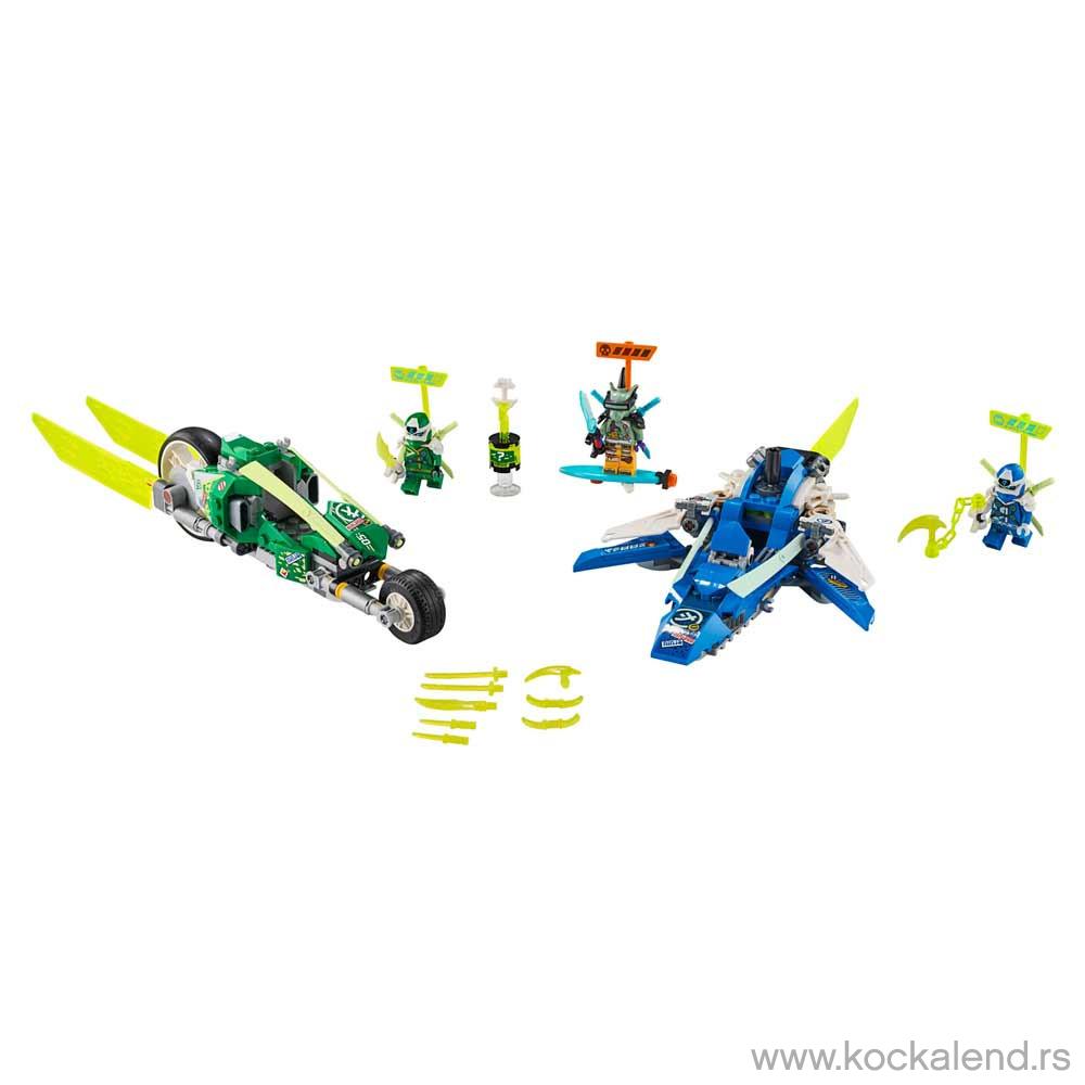 LEGO NINJAGO JAY AND LLOYDS VELOCITY RACERS 
