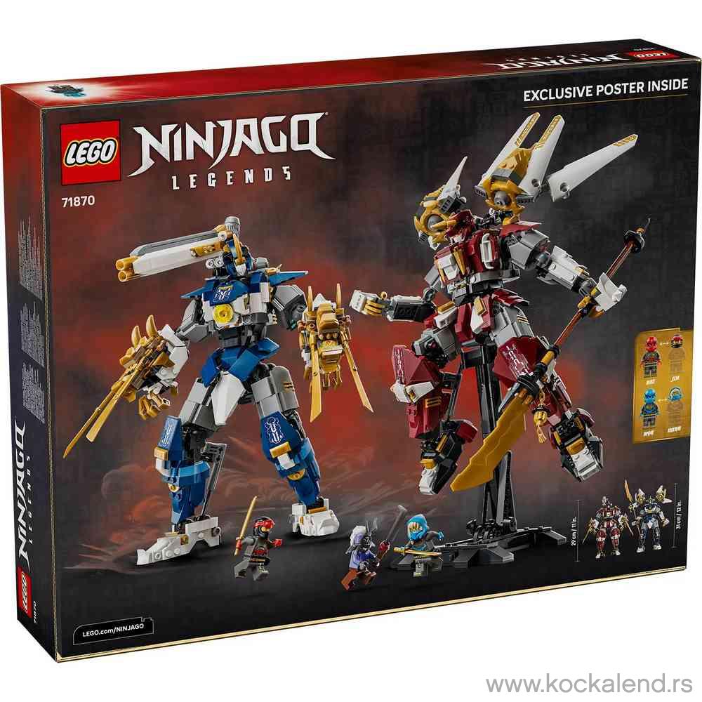 LEGO NINJAGO THE TWIN TITAN MECHS 