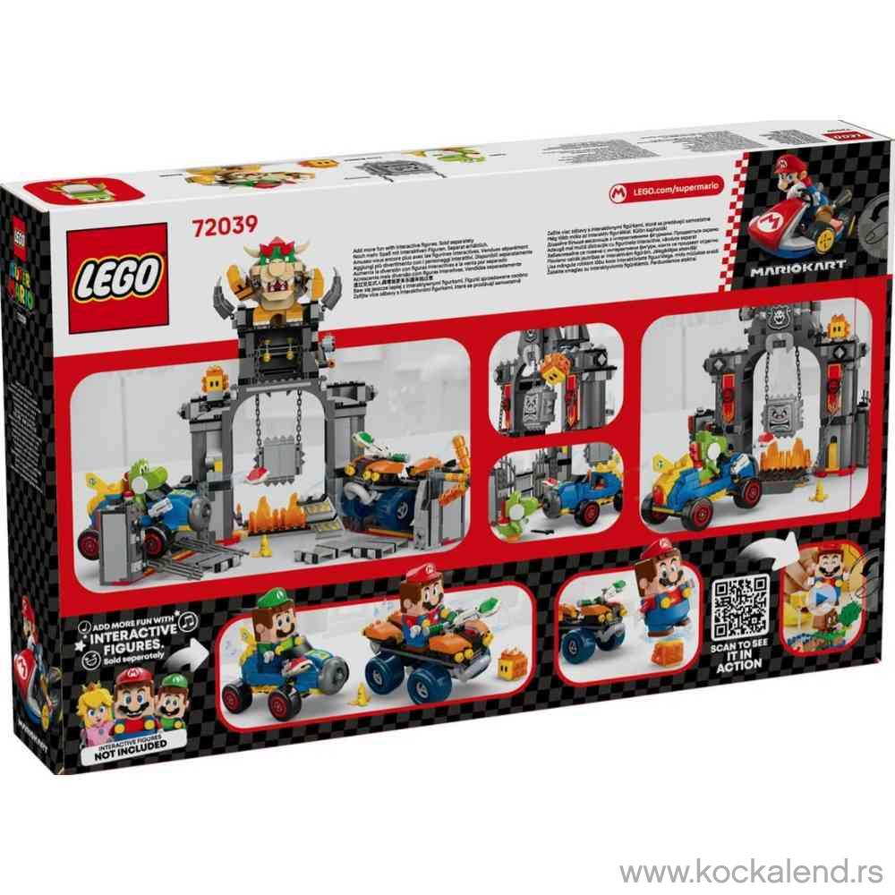 LEGO SUPER MARIO KART BOWSERS CASTLE 