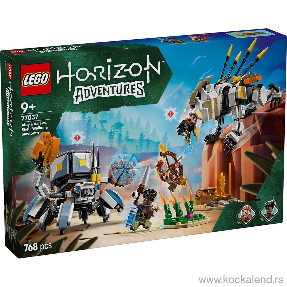 LEGO HORIZON ALOY AND VARL VS SHELL-WALKER AND SAWTOOTH 