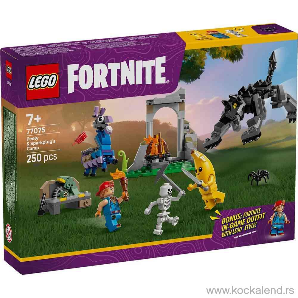 LEGO FORTNITE PEELY & SPARKPLUGS CAMP 