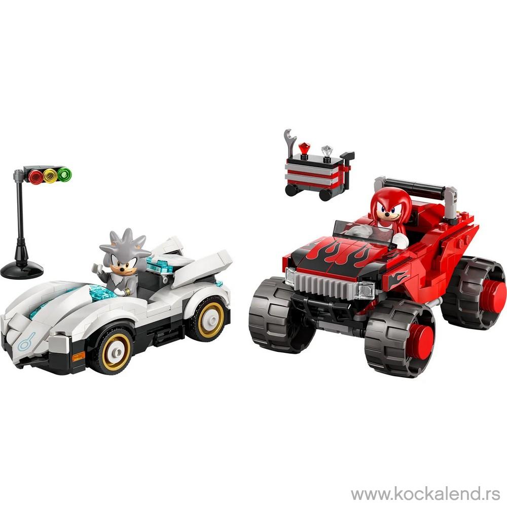 LEGO SONIC SILVERS CAR VS KNUCKLES MECH 