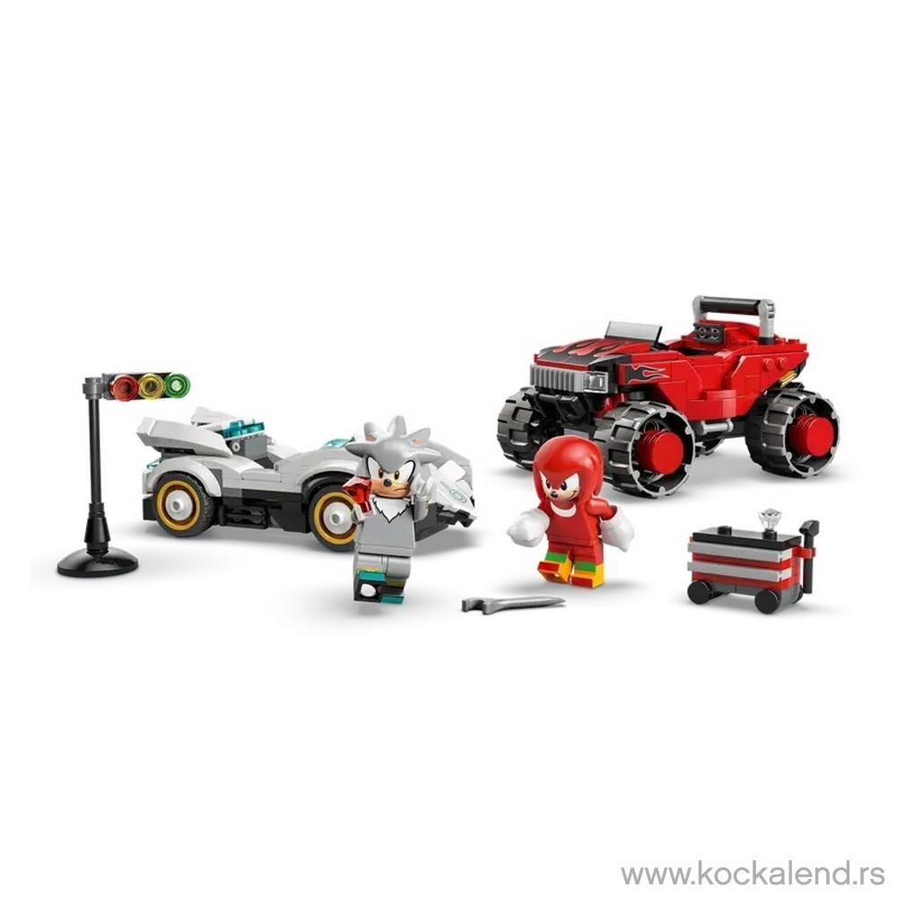 LEGO SONIC SILVERS CAR VS KNUCKLES MECH 