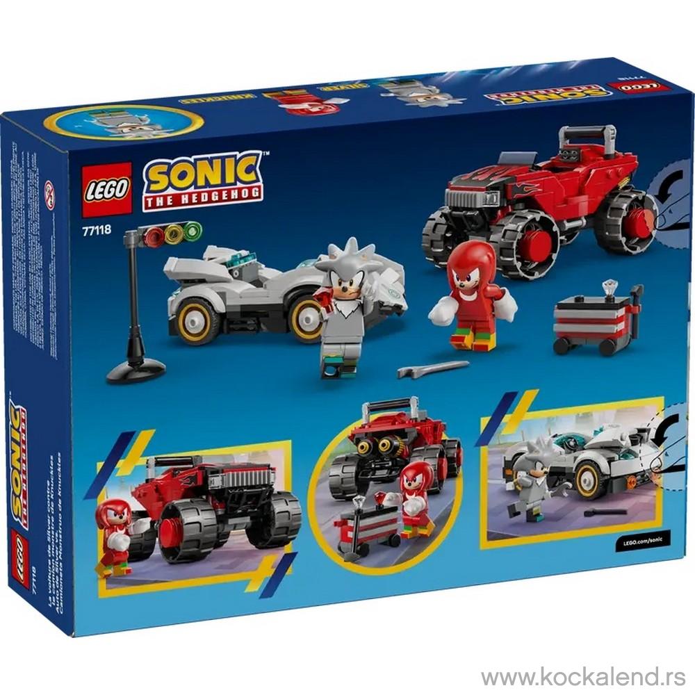 LEGO SONIC SILVERS CAR VS KNUCKLES MECH 