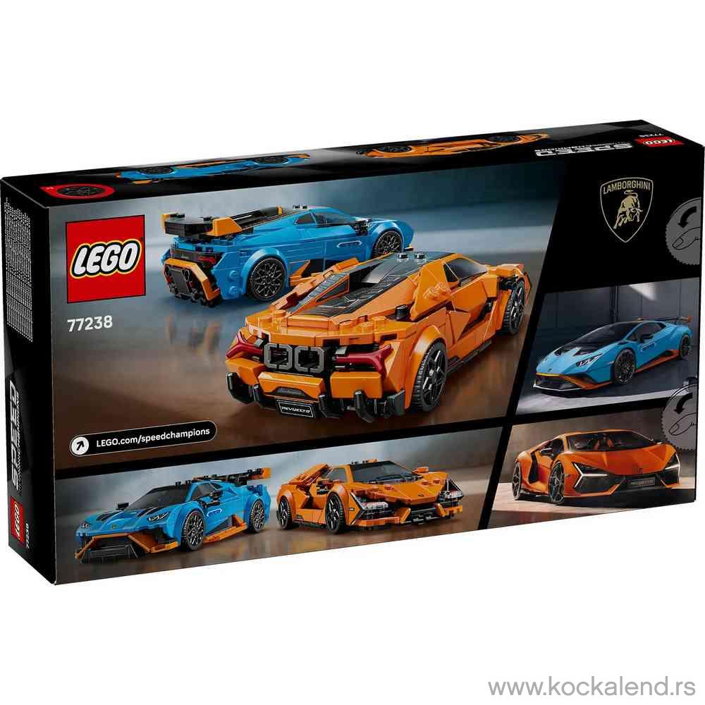 LEGO SPEED CHAMPIONS LAMBORGHINI REVUELTO AND HURACANE 