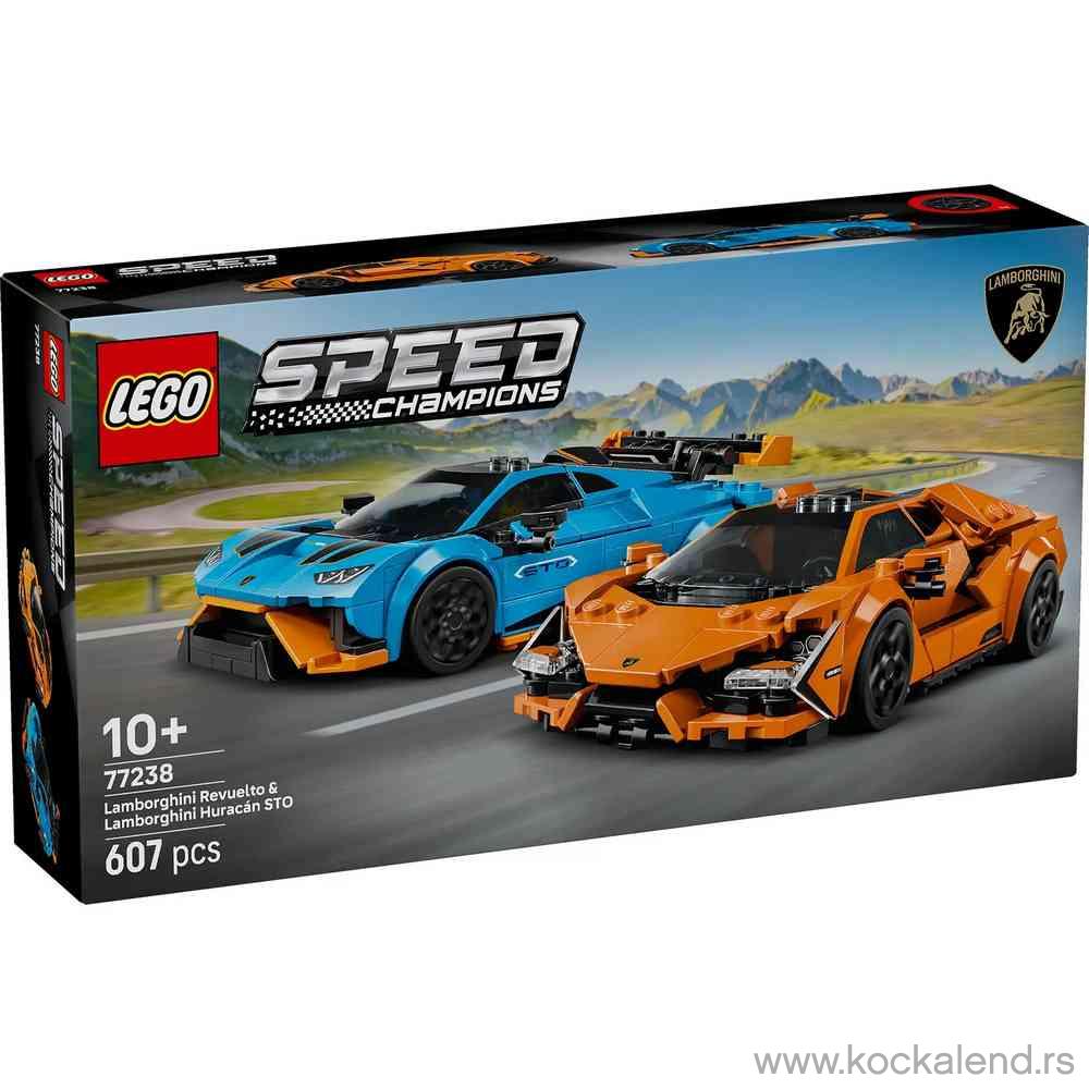 LEGO SPEED CHAMPIONS LAMBORGHINI REVUELTO AND HURACANE 
