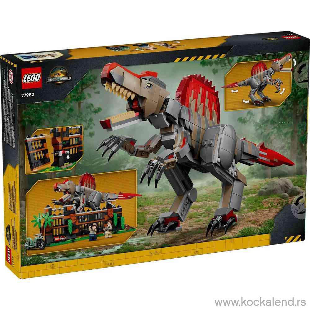 LEGO JURASSIC WORLD SPINOSAURUS DINOSAUR ESCAPE 