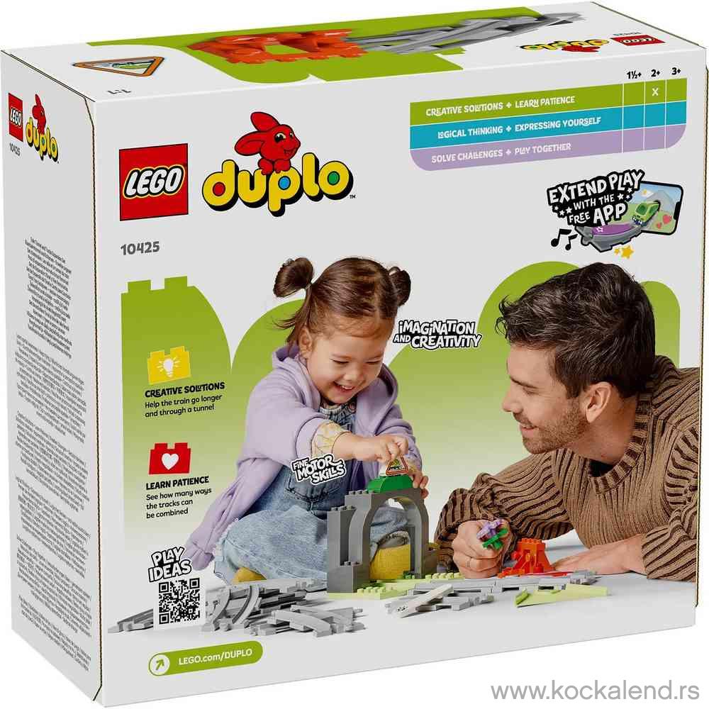 LEGO DUPLO TOWN TRAIN TUNNEL AND TRACKS EXPANSION SET 