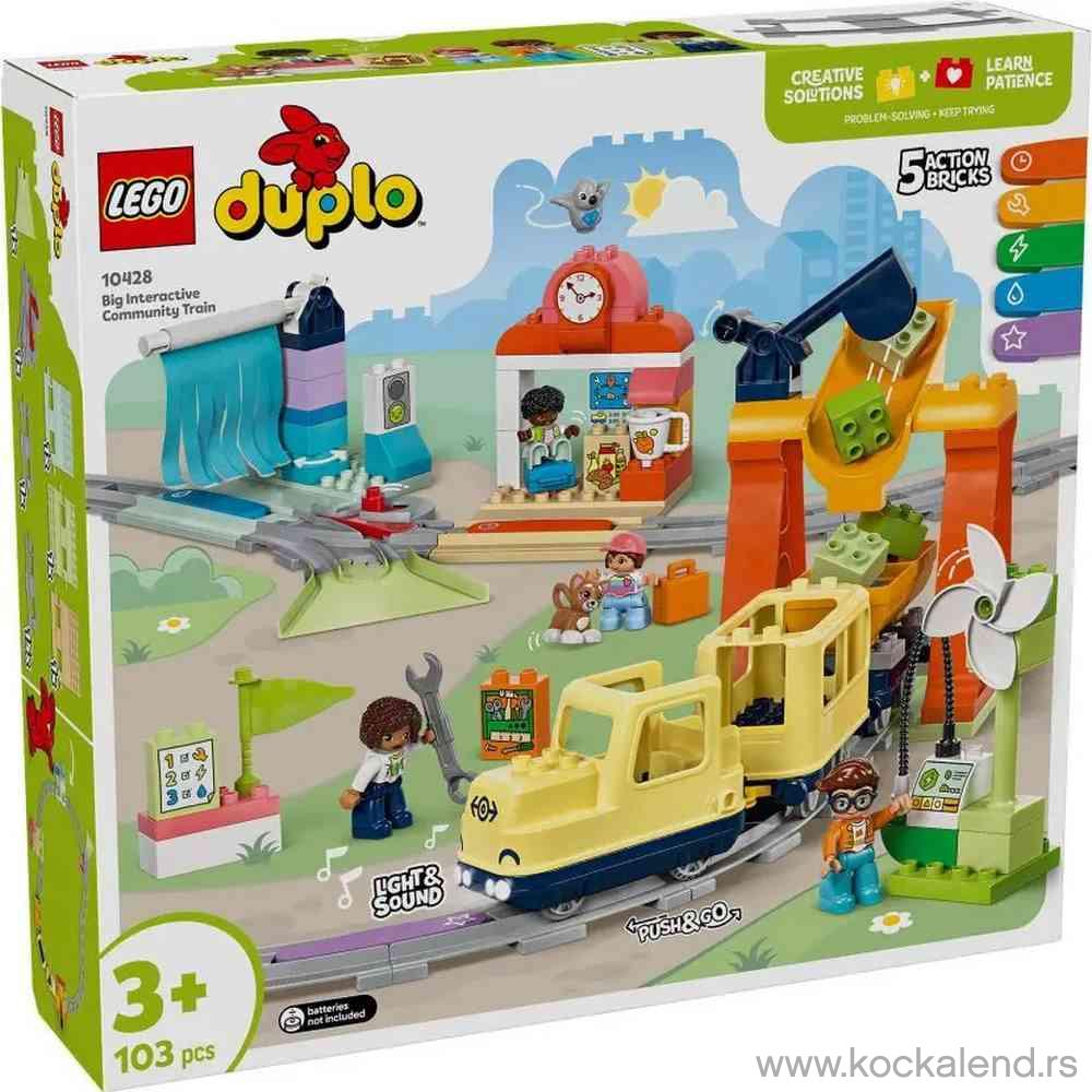 LEGO DUPLO TOWN BIG INTERACTIVE COMMUNITY TRAIN 