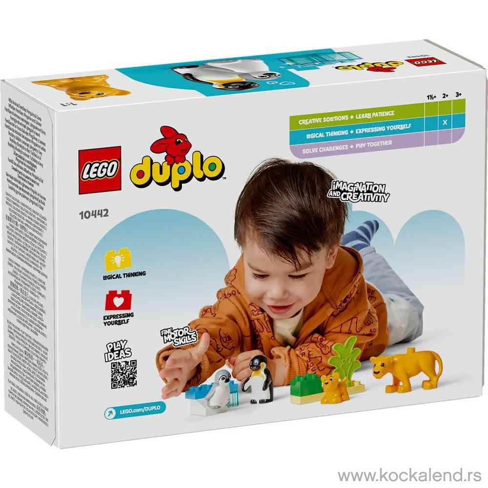 LEGO DUPLO TOWN WILD ANIMAL FAMILIES  PENGUINS  AND  LIONS 