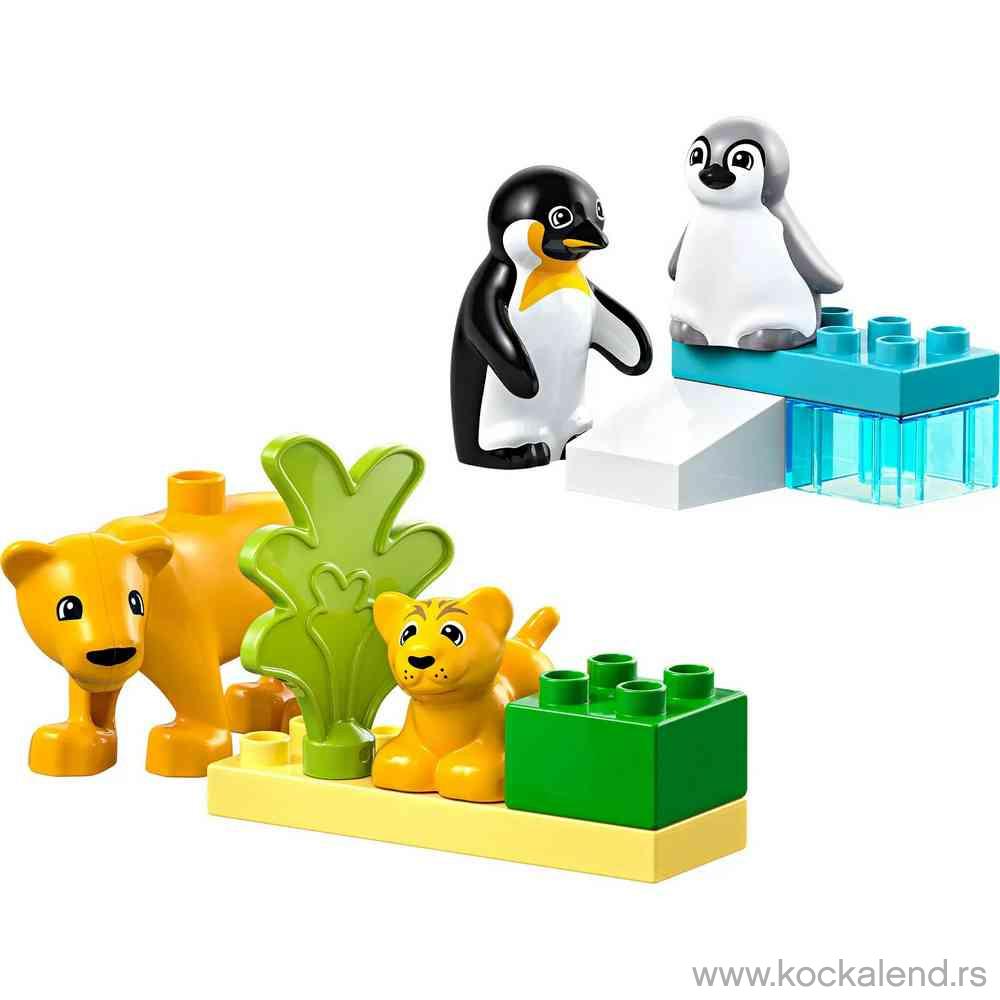 LEGO DUPLO TOWN WILD ANIMAL FAMILIES  PENGUINS  AND  LIONS 