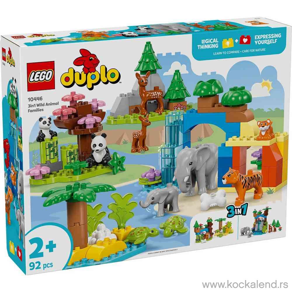 LEGO DUPLO TOWN 3IN1 WILD ANIMAL FAMILIES 