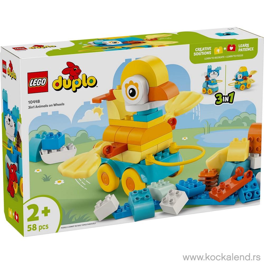 LEGO DUPLO TOWN 3IN1 ANIMALS ON WHEELS 