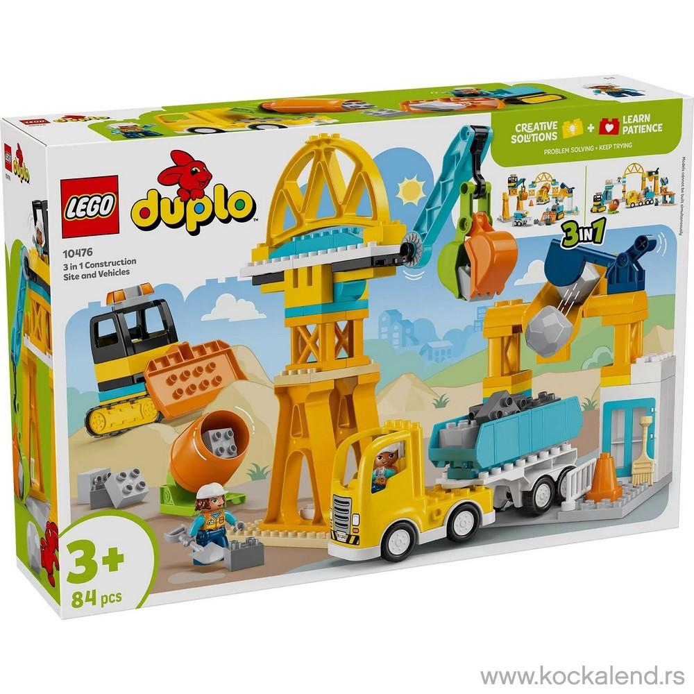 LEGO DUPLO TOWN 3 IN 1 CONSTRUCTION SITE 