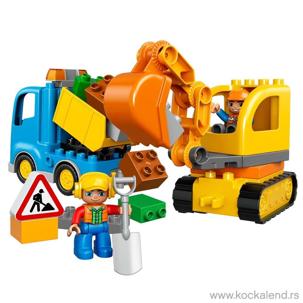 LEGO DUPLO TRUCK   TRACKED EXCAVATOR 