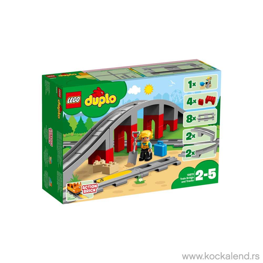 LEGO DUPLO TRAIN BRIDGE AND TRACKS 