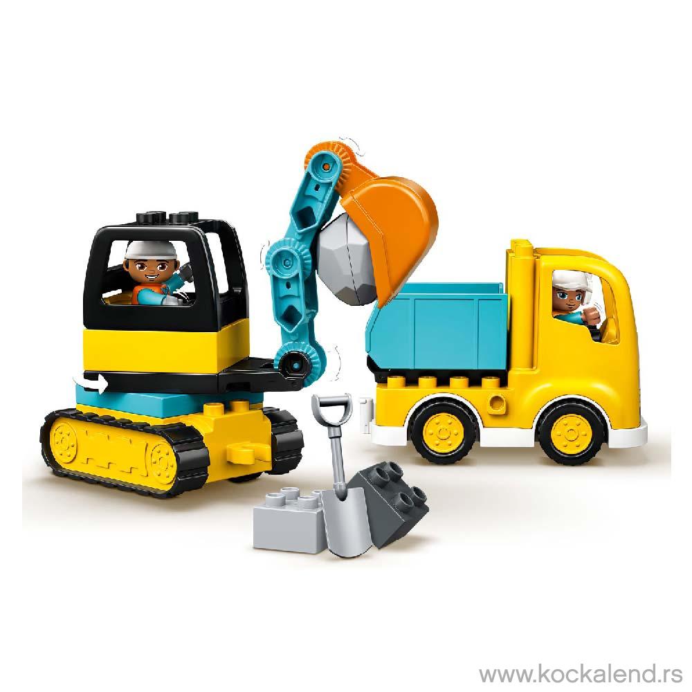 LEGO DUPLO TRUCK   TRACKED EXCAVATOR 