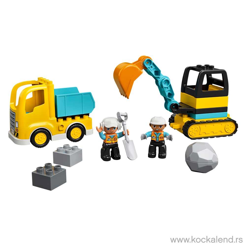 LEGO DUPLO TRUCK   TRACKED EXCAVATOR 