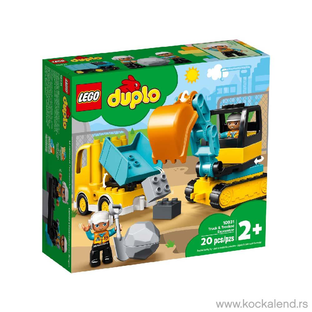 LEGO DUPLO TRUCK   TRACKED EXCAVATOR 