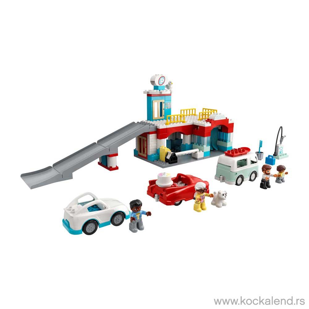 LEGO DUPLO TOWN PARKING GARAGE AND CAR WASH 